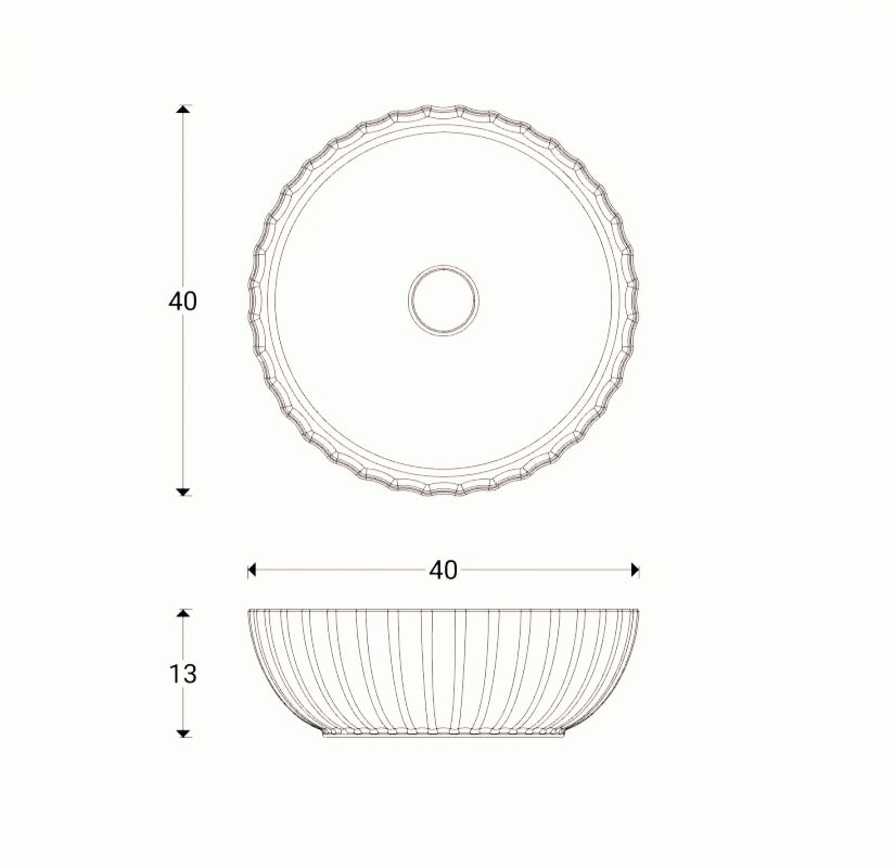 Lavabo d'appoggio in ceramica stile moderno