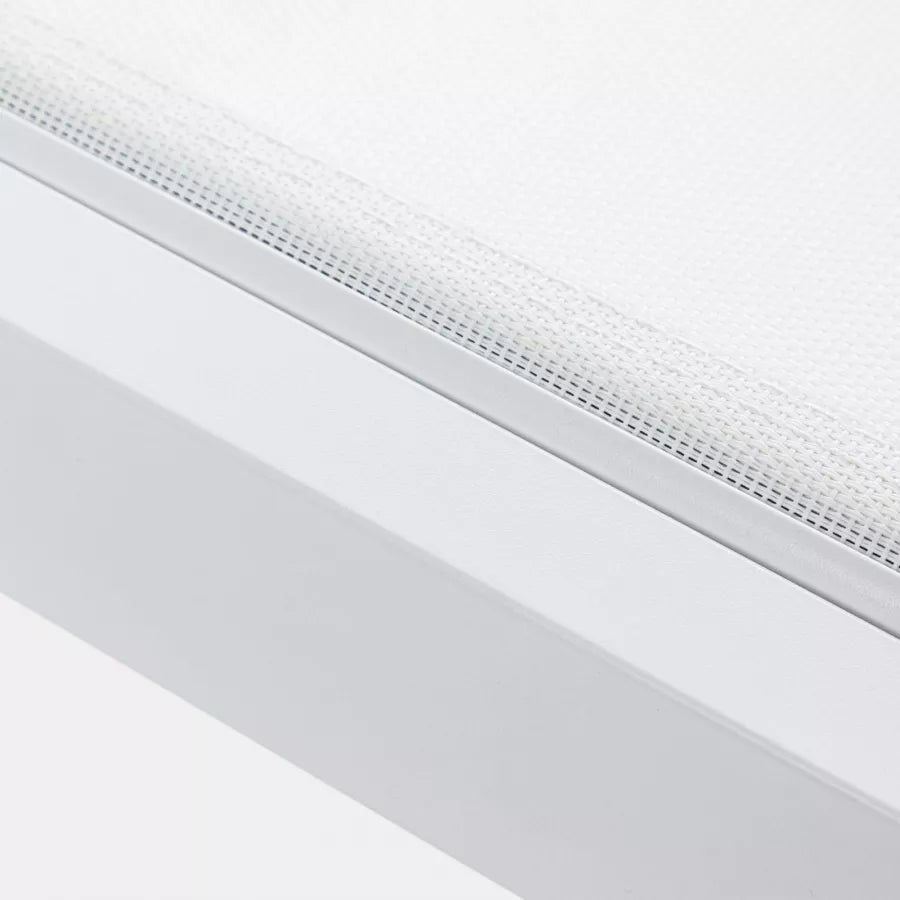 Lettino prendisole in alluminio e tessuto bianco