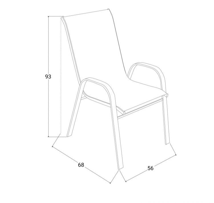 Set pranzo con tavolo 150x90 cm top trasparente e 4 sedie in acciaio e textilene blu marino