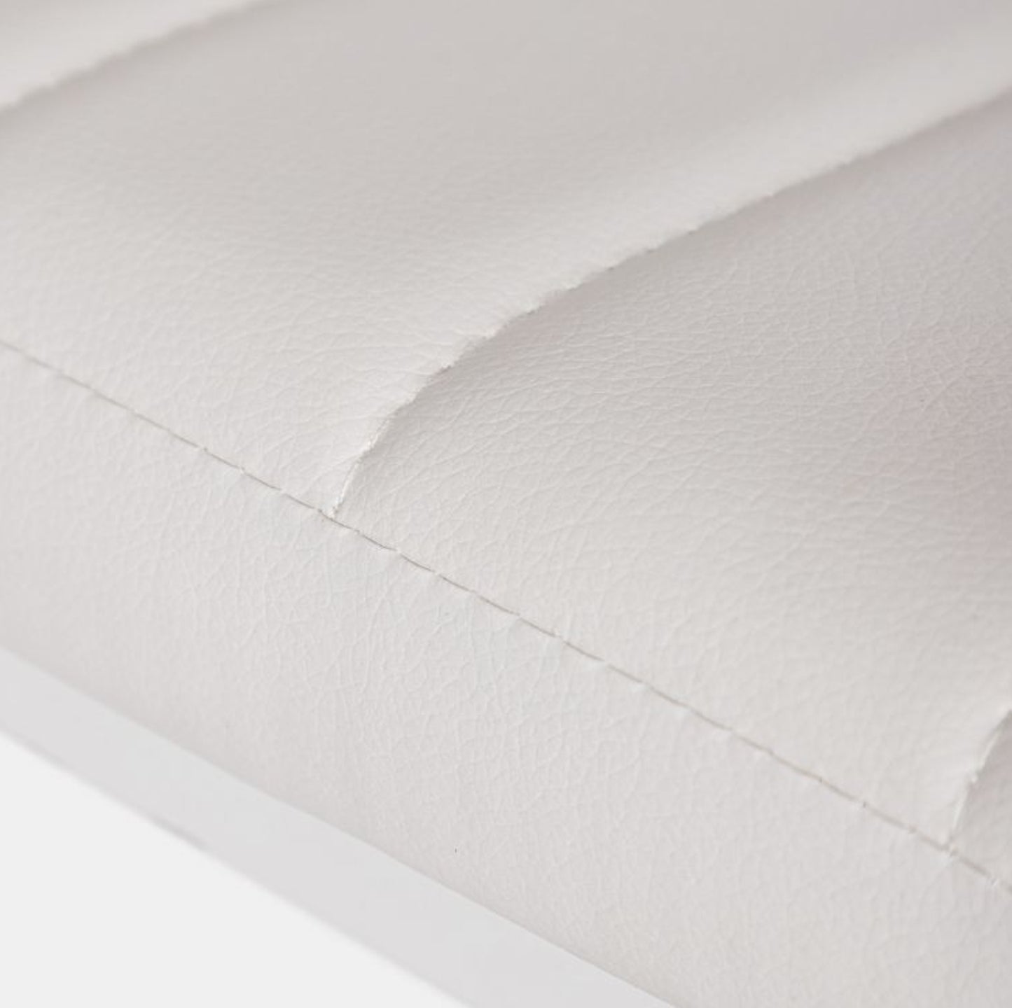 Set 4 sedie con schienale alto in similpelle bianche