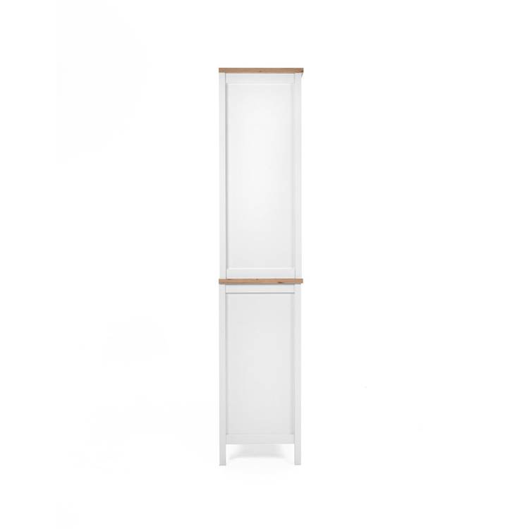 Credenza 120x190h in legno bianco e naturale