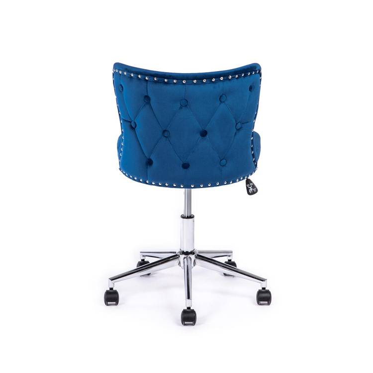 Poltrona girevole da ufficio in velluto