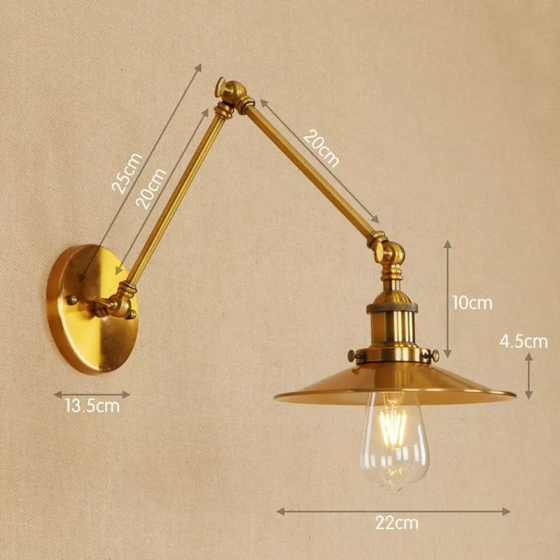 Lampada da parete vintage