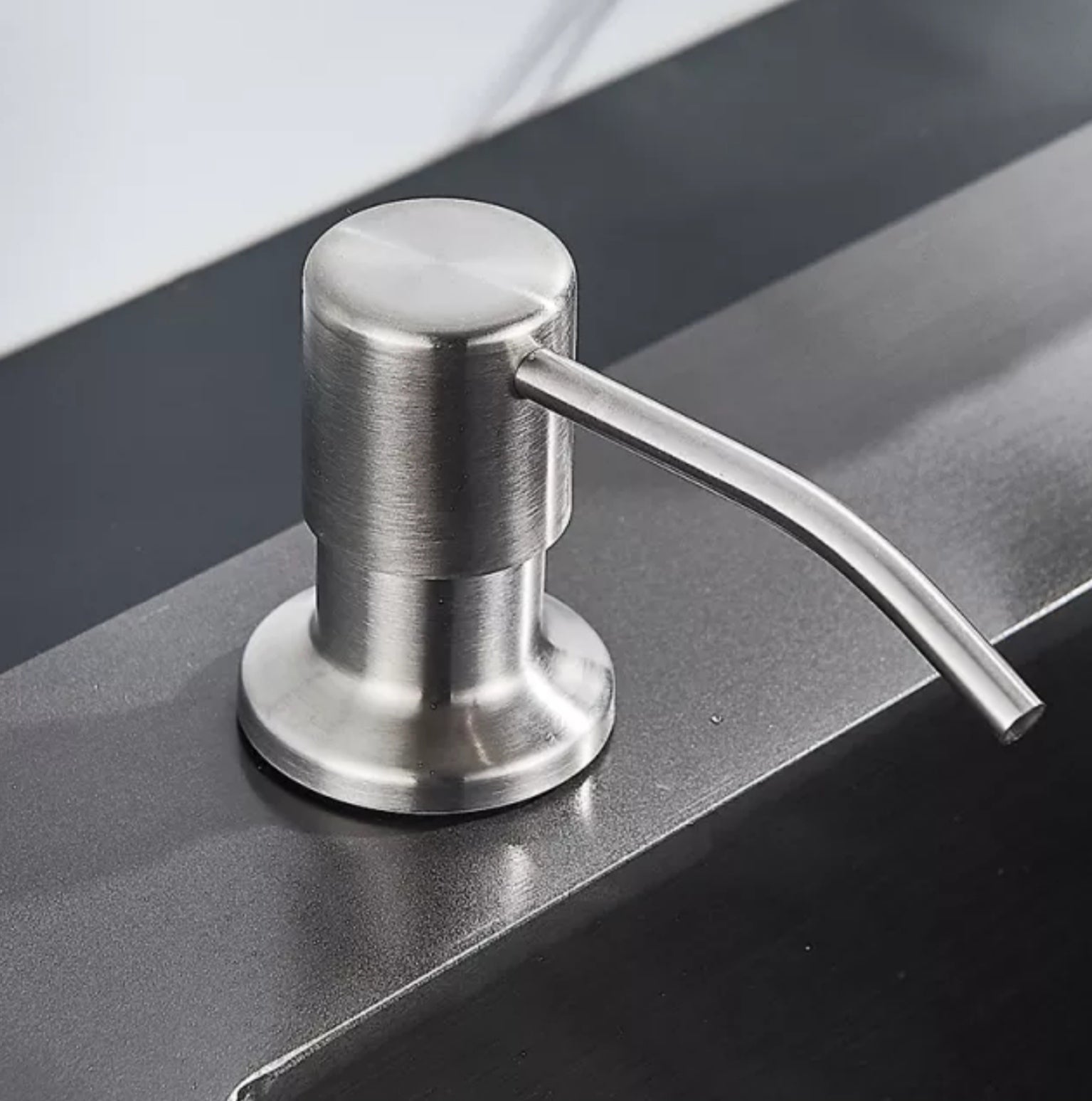 Dispenser Sapone Da Incasso Per Lavello - Ricarica Dall'Alto, Acciaio Inox - Foto 8